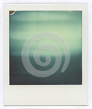 Polaroid Image, Green.