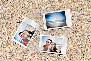Polaroid Instant Photos Of Young Couple