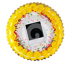 Polaroid party cake 2