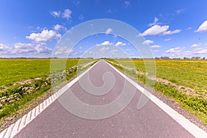 Polder country road Holland