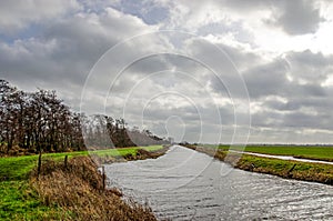 Polder landscape in Holland