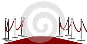 Pole barricade and red carpet photo