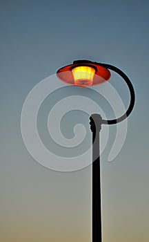 Pole Light at dusk