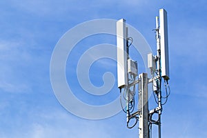 Pole mobile internet wifi with blue sky