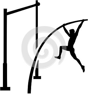 Pole vault athlete