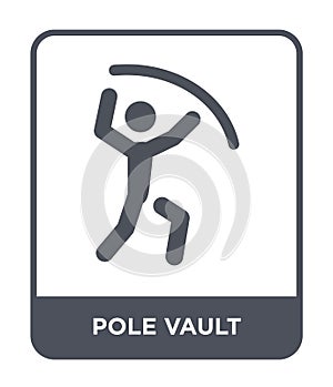 pole vault icon in trendy design style. pole vault icon isolated on white background. pole vault vector icon simple and modern