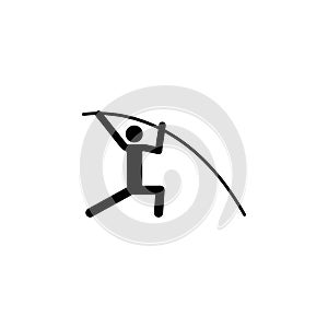 pole vaulting icon. Element of sport icon. Premium quality graphic design icon. Signs and symbols collection icon for websites, we