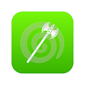 Poleaxe icon digital green