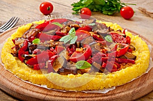 Polenta with vegetables
