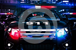 Police In Action Concept