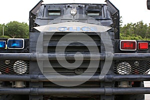 Police armoured vehicle