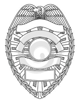 Police Badge Blank