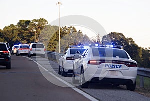 Police Barricade Check Point