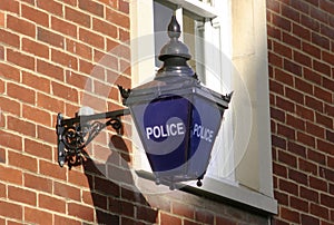 Police Blue Lamp Sign