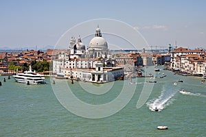 Police Boat Coming out of the Grand Canal