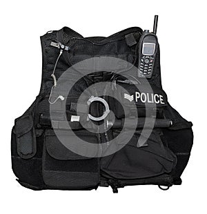 Police body armor photo