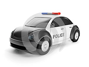 police car close-up