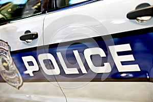 Police Car Closeup