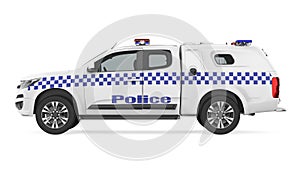 Police Car Isolated