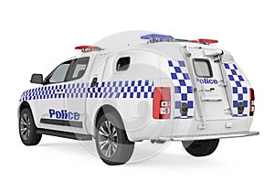 Police Car Isolated