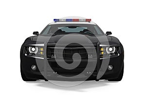 Police Car Isolated