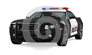 Police Car Isolated