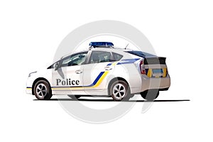 Police car isolated