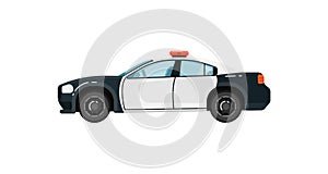 Police car isolated vector illustration