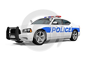 Police Car Isolated