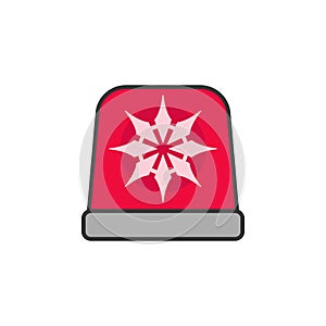 Police car light icon vector illustration