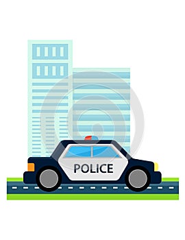 Police car with office build