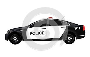 Police Car Side View