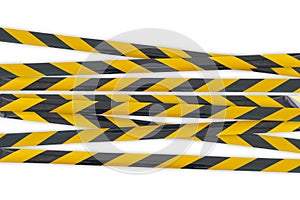 a police caution line area, do not cross, security warning black and yellow tabe