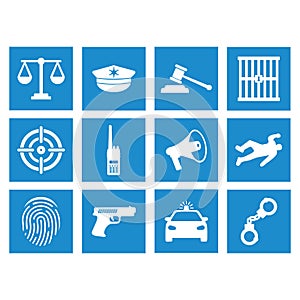 Police icon vector design symbol photo