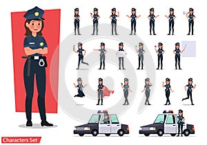 Police character vector design no13