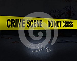 Police Crime Scene, Murder, Background