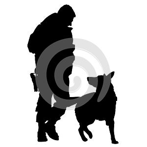 Police Dog Silhouette 5