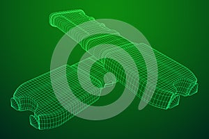 Police electro shocker taser stun gun