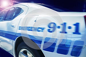 Police emergency car vehicle