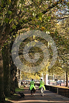 Mounted police in London