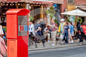 Police and Fire Department call point in NYC