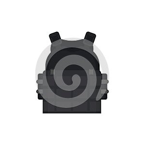 Police flak jacket or bulletproof vest cartoon vector Illustration