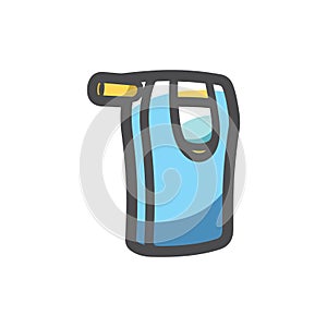 Police handheld breathalyzer Vector icon Cartoon illustration