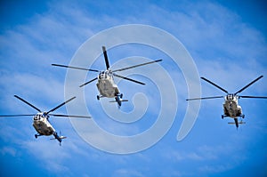 Police Helicopters formation