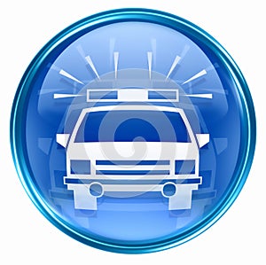 Police icon blue