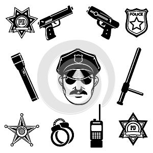 Police icon Set