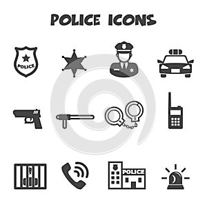 Police icons