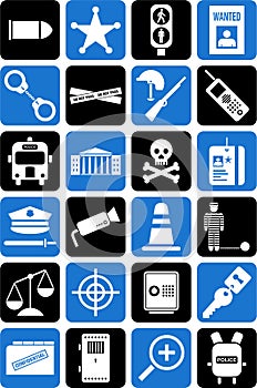 Police and law icons