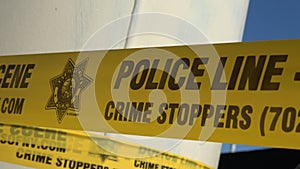 Police Line Crime Scene - do not cross tape