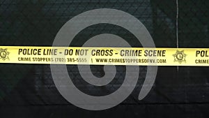 Police Line Crime Scene - do not cross tape